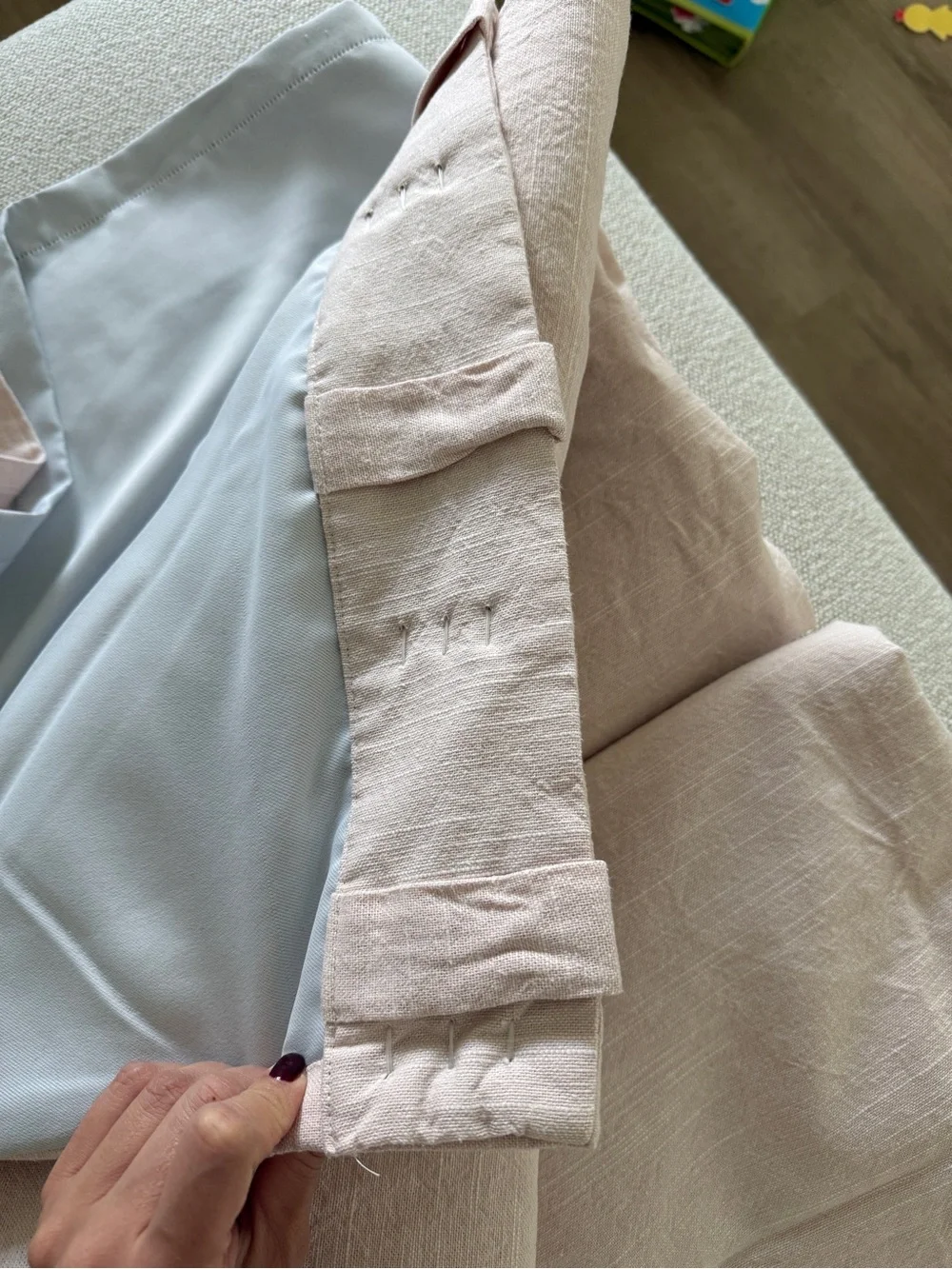 Pottery Barn Kids Blush Pink Curtain